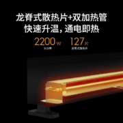 小米 米家踢脚线电暖器1S 取暖器电热暖气片家用 踢脚线1S 全屋热循环 恒温低噪 米家APP控制 黑色TJXDNQ02LX