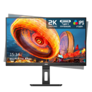 双11预售、20点开始：AOC 冠捷 Q27P2C 27英寸显示器（2K、75Hz、Type-C）