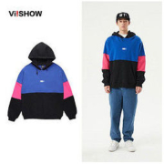 ViiSHOW 维秀1991年 男士拼接连帽卫衣 WD1344201