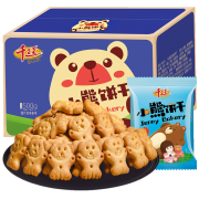 京东特价app: 千丝 小熊饼干 500g整箱