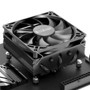 超频三(PCCOOLER) 降龙V53B 黑色 CPU散热器（53mm/ITX下压式/9cm薄扇/5热管/回流焊工艺）