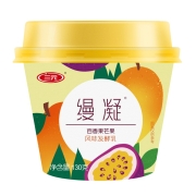 三元 缦凝 百香果芒果 130g*3 低温酸奶酸牛奶 风味发酵乳