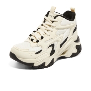 Skechers斯凯奇时尚甜美休闲鞋女厚底增高老爹鞋透气运动鞋177295NTBK38.5