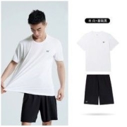 361° 361度男士运动套装夏季新款休闲运动透气短袖T恤短裤宽松套装