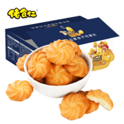 京喜:佬食仁 奶香小曲奇饼干400g/箱（约16包）