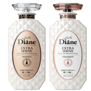 国内单瓶78元！MOIST DIANE 黛丝恩 EXTRA Shine 滋润亮泽无硅洗护套装（洗*450ml+护*450ml）直邮到手¥76.2
