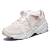 Skechers斯凯奇春季女青春校园小白鞋休闲运动鞋老爹鞋 66666203-WPK 白色/粉色 36
