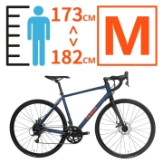 迪卡侬（DECATHLON）官方公路碟刹铝架骑行公路自行车120DISC碟轻量刹赛车男RC RC120 DISC M