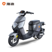 雅迪（yadea）新国标可上牌电动车DS5 NFC智能长续航踏板电动自行车48V24Ah锂电成人通勤代步电瓶车  灰色