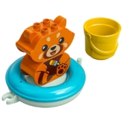 乐高（LEGO）10964  欢乐洗浴：可以漂浮的红色熊猫 积木拼搭儿童玩具得宝系列