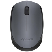 罗技（Logitech） 无线鼠标 M170笔记本台式电脑商务办公外设2.4GHz 多色可选 灰色