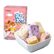 三只松鼠酸奶果粒块 冻干草莓干什锦水果干网红零食儿童休闲小吃54g/盒