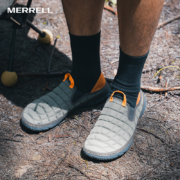 MERRELL迈乐复古休闲鞋男女HUT MOC低帮一脚蹬舒适耐磨轻便户外鞋