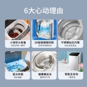 志高(CHIGO)洗衣机全自动波轮家用大容量智能洗脱一体机洗烘一体小型迷你宿舍 5.5公斤【蓝光洗护 智能风干 强力去污】强力电机