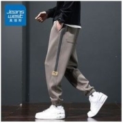 JEANSWEST 真维斯 重磅卫裤男宽松束脚秋冬新款潮牌工装哈伦运动休闲男士长裤
