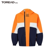 探路者（TOREAD）儿童童装 男中大童秋冬学生保暖防风耐磨夹克外套QABJ93234 藏蓝/亮橙/本白QABJ93234 150cm