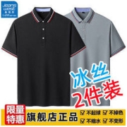JEANSWEST 真维斯 LIFE夏季新款男女同款POLO衫翻领短袖休闲宽松冰丝透气上衣