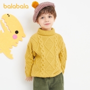 天猫U先：balabala 巴拉巴拉 00433 儿童高领毛衣 100-130cm