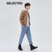 SELECTED思莱德款男含羊毛商务毛呢大衣外套S|419427523 沙色 170/92A/S