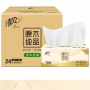 京东特价app：清风 纸巾抽纸 3层110抽24包 YC