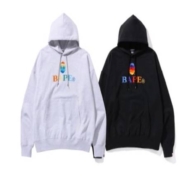 双11预售：BAPE 鲨鱼 彩色刺绣连帽卫衣11404XH