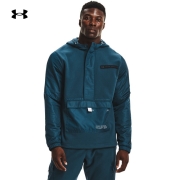 安德玛（UNDERARMOUR）ColdGear男子1/2拉链抓绒保暖训练运动卫衣1366199 蓝色413 L