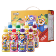 啵乐乐 pororo 韩国进口儿童水果味饮料4种口味235ml*8瓶  啵乐乐儿童饮料 混合口味饮料礼盒