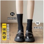 SENZ 心之 女中筒袜纯棉高筒袜