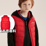 探路者（TOREAD）儿童童装 男女小中大童秋冬学生外穿羽绒马甲保暖超轻鸭绒马甲 梦幻粉 120