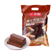 京东特价APP：光明牌 威化巧克力饼干 160g（8根*20g）拍4件