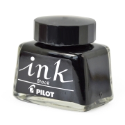 百乐（PILOT）非碳素墨水 不堵笔钢笔墨水30ml 黑色INK-30-B原装进口