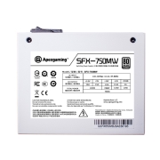 艾湃电竞（Apexgaming）SFX-750MW 额定750W 白色白金牌全模组SFX小电源 白色线材 全日系 智能启停 10年换新