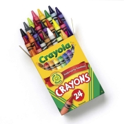 绘儿乐 Crayola  DIY儿童文具 绘画工具 24色彩色蜡笔52-3024