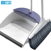PLUS会员：尔蓝  防风梳齿型 扫帚簸箕组合两件套装