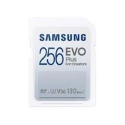 SAMSUNG 三星 EVO Plus 全尺寸 256GB SDXC 卡，130MB/s 全高清和 4K UHD、UHS-I、U3、V30 (MB-SC256K/AM)