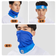 李宁LI-NING围脖保暖骑行面罩男脖套护颈围巾防寒钓鱼面巾头套多功能防风防尘口罩运动户外魔术头巾 灰色