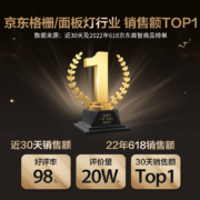 雷士（NVC）厨房灯 led集成吊顶厨卫灯吸顶灯  铝扣板卫生间平板灯 嵌入式面板灯 拉丝银 24W正白光 300*600