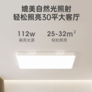 20点！AUX 奥克斯 客厅LED灯具 三色调光 80*52cm 72W