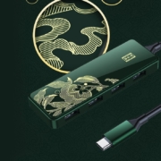 联想Type-c扩展坞USB3.0接口转换器4口USB分线器转接头HUB四合一集线器延长线笔记本通用小新华为小米拓展坞