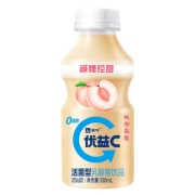 蒙牛优益C活菌型0脂活性益生菌乳酸菌饮料白桃乌龙味330ml*4冷藏饮料饮品