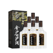 JINSHA 金沙 回沙酒 钻石五星 53%vol 酱香型白酒 500ml*6瓶 整箱装