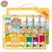 爱思贝 地球世界婴幼儿辅食迷糊高铁有机燕麦粉+玉米+小麦+香蕉大米粉或多谷物随机发货礼盒定制（6-36月）