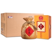 酒鬼 白酒 黄坛 馥郁香型 52度 高度白酒 468ml*6整箱装 商务宴请送礼推荐礼品礼盒