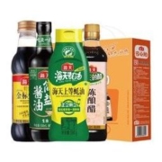 88VIP：海天 简盐酱油 500ml+蚝油 520g+料酒 450ml+金标生抽 500ml 组合装