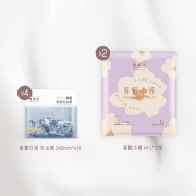 天猫U先：她研社  日夜呵护卫生巾  天山棉日用4片+春眠小裤2条   共6片