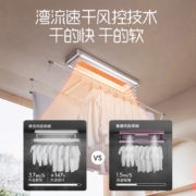 奥普（AUPU） 奥普电动晾衣架智能高功率烘干遥控升降阳台晒衣架晾衣杆机L65 【烘干升级】【L65A1-GS白】高功率烘干+风干