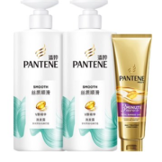 88VIP！PANTENE 潘婷 氨基酸丝质顺滑洗发露500g*2+三分钟奇迹护发膜70ml
