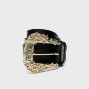 范思哲Versace Jeans Couture奢侈品皮带女士Couture I腰带 71VA6F02-71627 黑色 80