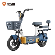 雅迪（yadea）电动车贝塔新国标电动自行车48V16Ah铅酸长续航成人小型电瓶车轻便代步两轮电动车 莫黛蓝