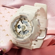 卡西欧（CASIO）手表 BABY-G 经典系列 防震防水LED照明夜光运动女士手表 BA-110GA-7A2